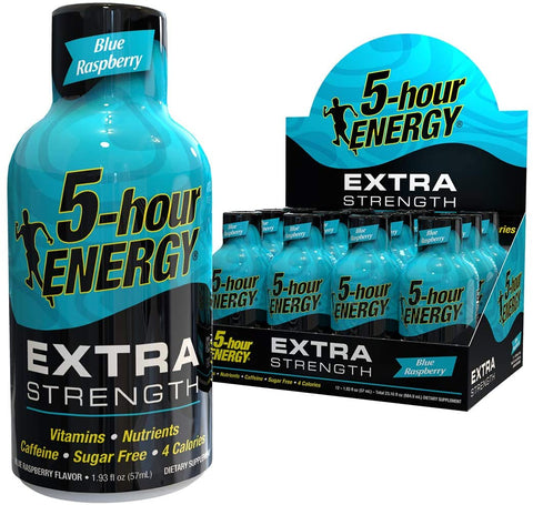 5-Hour Energy Extra Strength, Blue Raspberry - 12 shots