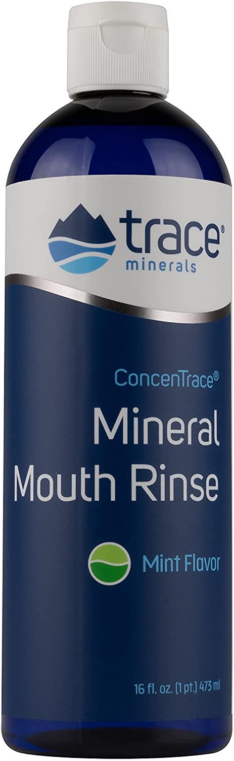 Trace Minerals ConcenTrace Mineral Mouth Rinse, Mint - 473 ml.