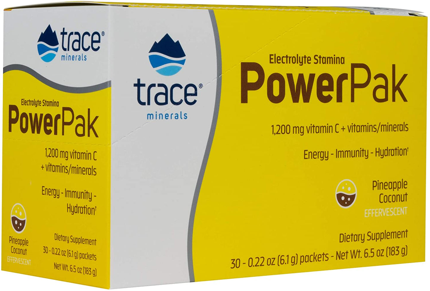 Trace Minerals Electrolyte Stamina Power Pak, Pineapple Coconut - 30 packets