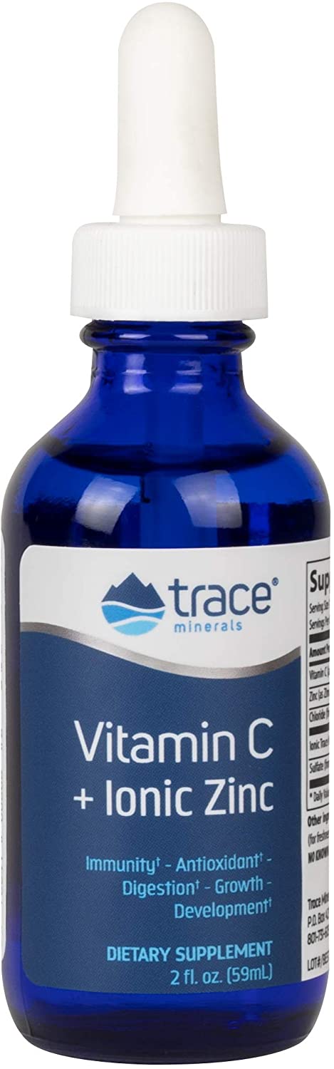 Trace Minerals Vitamin C + Ionic Zinc - 59 ml.