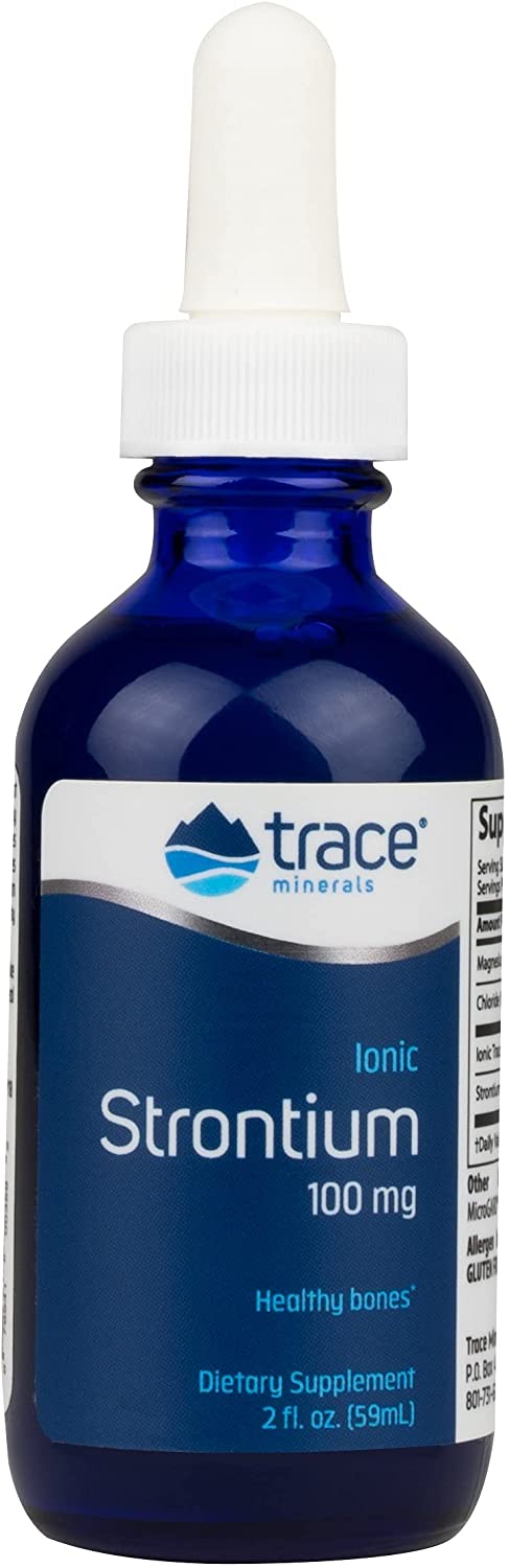 Trace Minerals Ionic Strontium, 100mg - 59 ml.