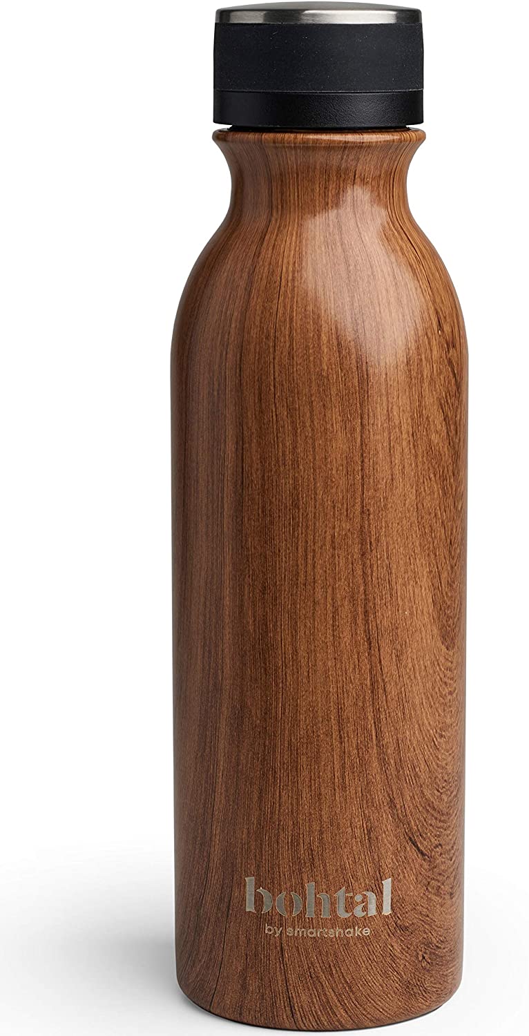 SmartShake Bohtal Insulated Flask, Wood - 600 ml.