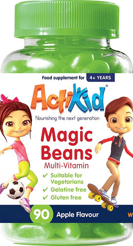 ActiKid Magic Beans Multi-Vitamin, Apple - 90 gummies