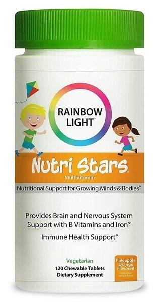 Rainbow Light Nutri Stars Multivitamin, Pineapple Orange - 120 chewables