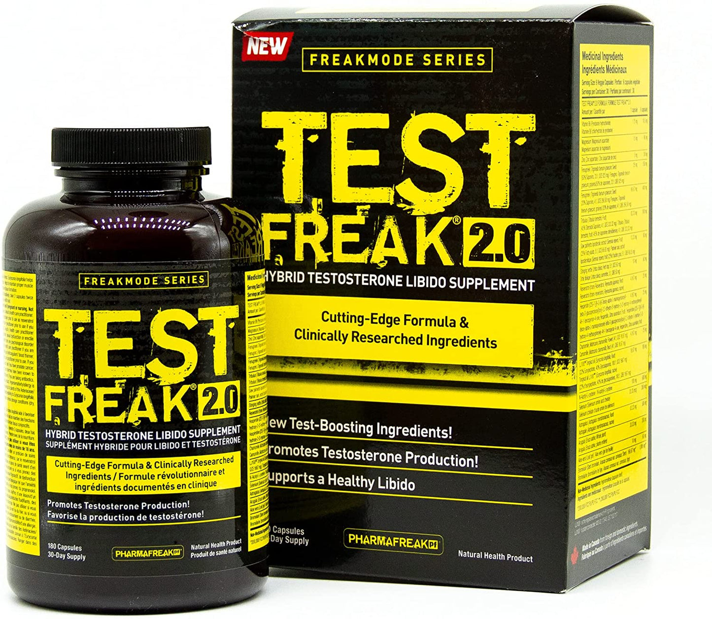 PharmaFreak Test Freak 2.0 - 180 vcaps