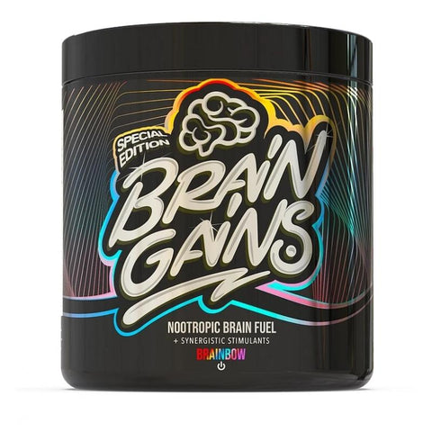 Brain Gains Nootropic Brain Fuel Switch-On Black Special Edition, Brainbow - 300g