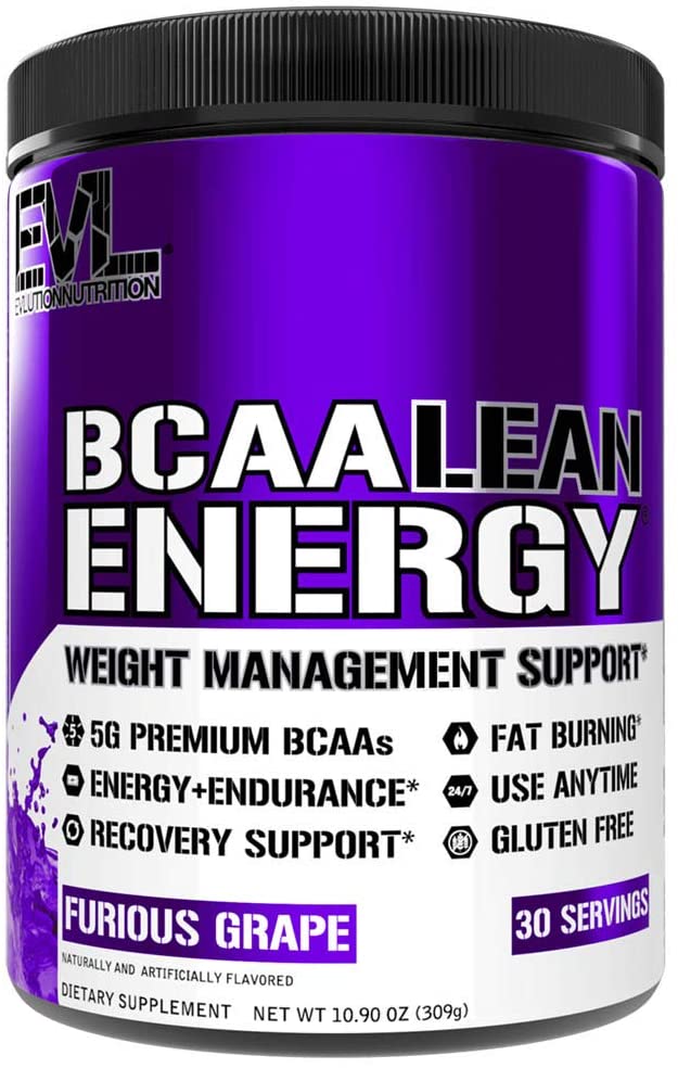 EVLution Nutrition BCAA Lean Energy, Furious Grape - 309g