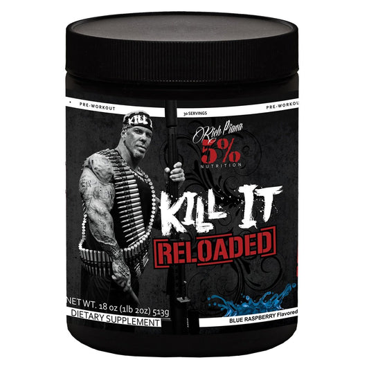 5% Nutrition Kill It Reloaded - Legendary Series, Blue Raspberry - 500g