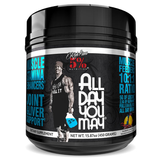 5% Nutrition AllDayYouMay, Blueberry Lemonade - 450g