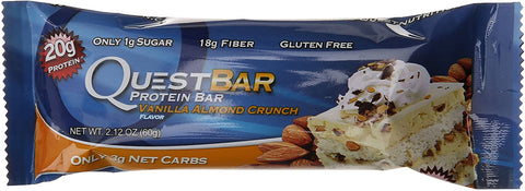 Quest Nutrition Quest Bar, Vanilla Almond Crunch - 12 bars