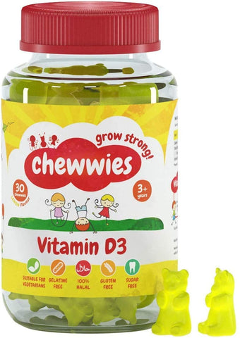 Chewwies Vitamin D3, Lemon - 30 chewwies