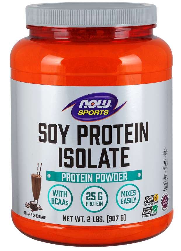 NOW Foods Soy Protein Isolate, Chocolate - 907g