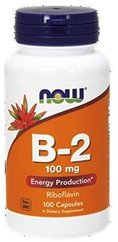 NOW Foods Vitamin B-2 Riboflavin, 100mg - 100 caps