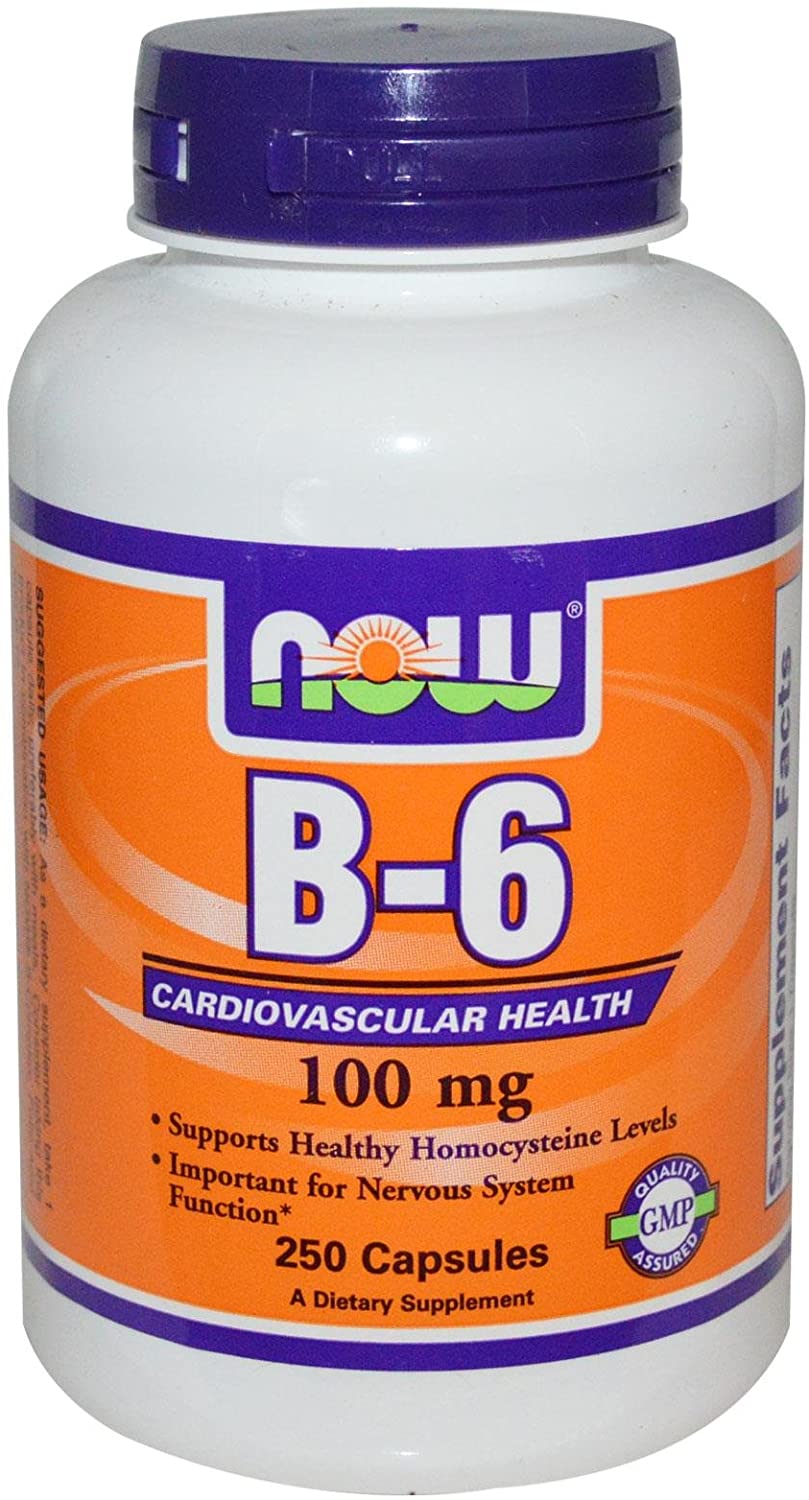NOW Foods Vitamin B-6, 100mg - 250 caps