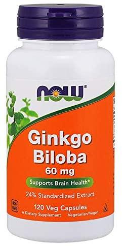 NOW Foods Ginkgo Biloba, 60mg - 120 vcaps