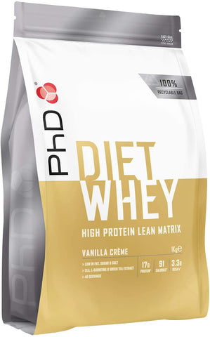 PhD Diet Whey, Vanilla Cream - 1000g