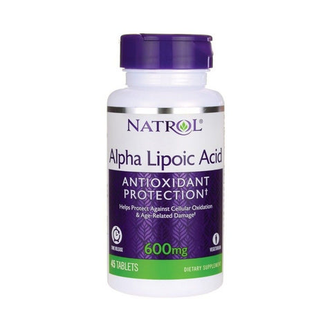 Natrol Alpha Lipoic Acid Time Release, 600mg - 45 tabs