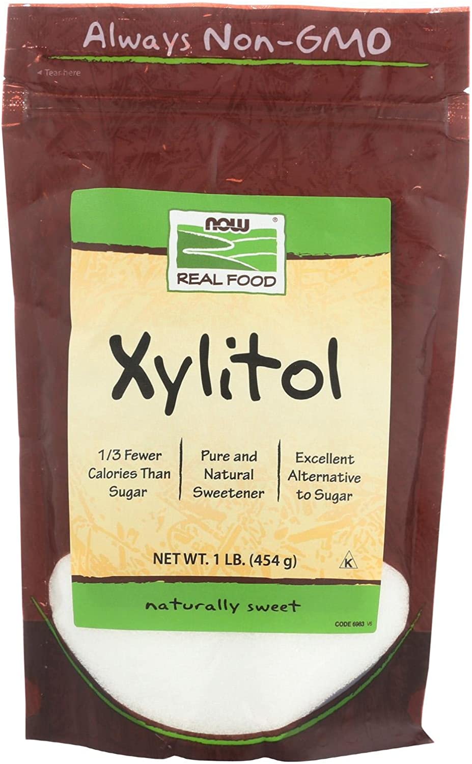 NOW Foods Xylitol, 100% Pure - 454g