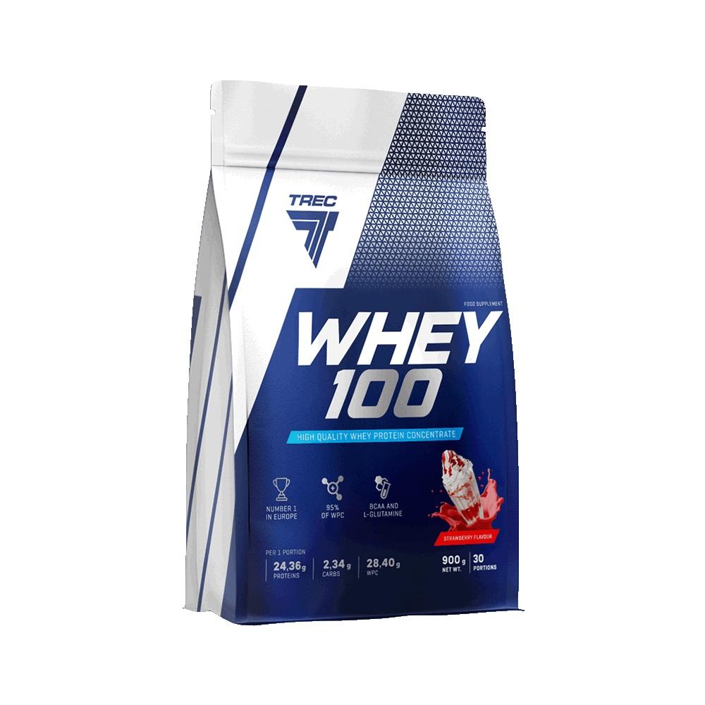Trec Nutrition Whey 100, Strawberry - 900g