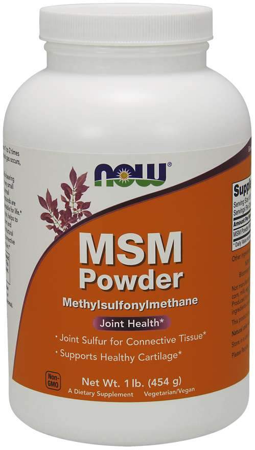 NOW Foods MSM Methylsulphonylmethane, Powder - 454g