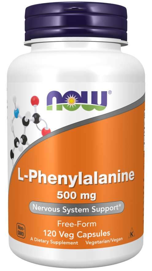 NOW Foods L-Phenylalanine, 500mg - 120 vcaps