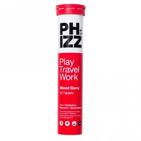 Phizz Mixed Berry 3-in-1 Hydration, Electrolytes and Vitamins Effervescent (20 Tablets)