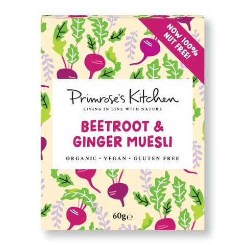 Primrose's Kitchen Mini Beetroot & Ginger Muesli 60g (Pack of 24)