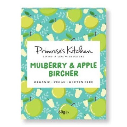 Primrose's Kitchen Mini Mulberry & Apple Bircher 60g (Pack of 24)