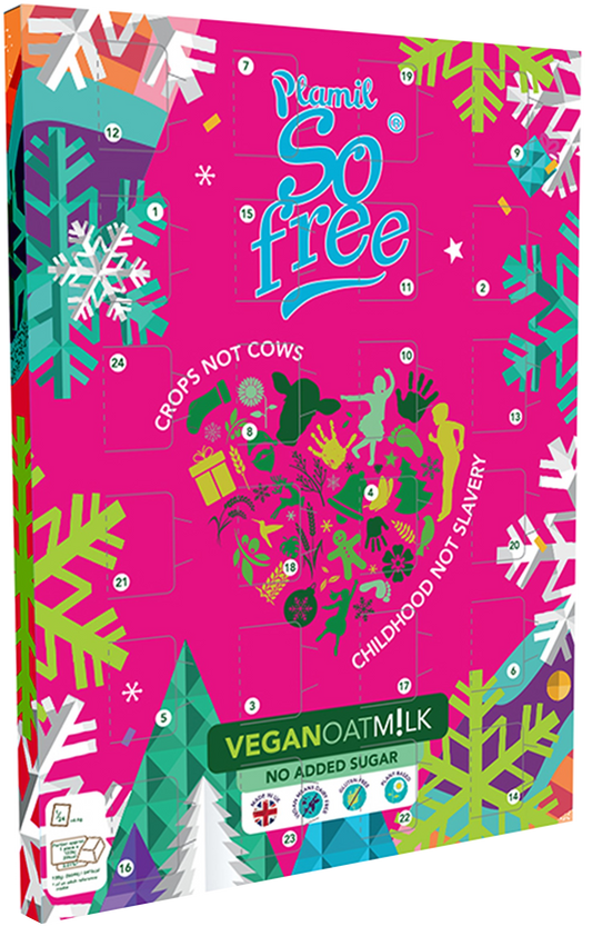 Plamil So Free Advent Calendar No Added Sugar Oat Milk 110g (Pack of 6)