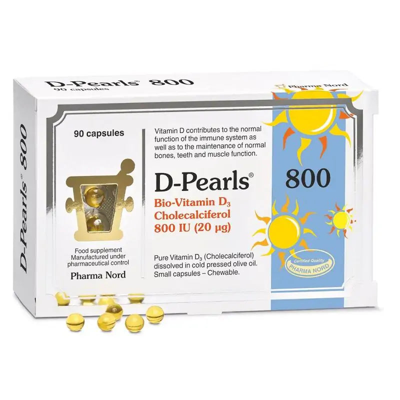 Pharma Nord Bio-Vitamin D3 (Cholecalciferol) - 20mcg - 800IU - 90 Capsules (Pack of 5)