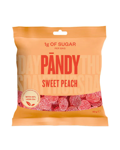 Pandy Candy Sweet Peach - HFSS Compliant Jelly Sweets 50g (Pack of 14)