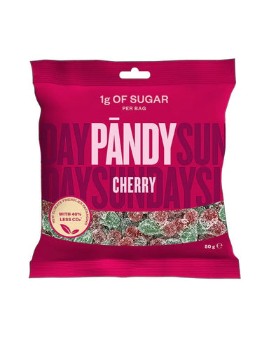 Pandy Candy Cherry - HFSS Compliant Jelly Sweets 50g (Pack of 14)