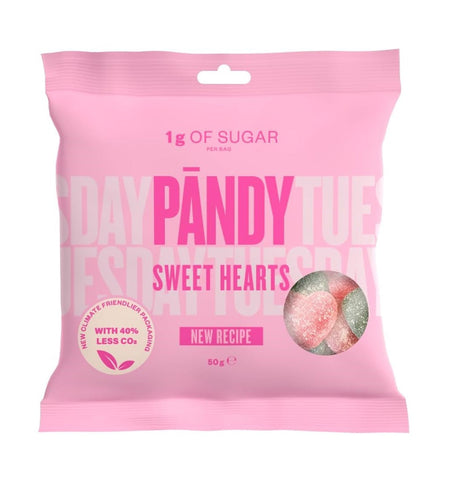 Pandy Candy Sweet Hearts HFSS Compliant Gluten-Free 50g (Pack of 14)