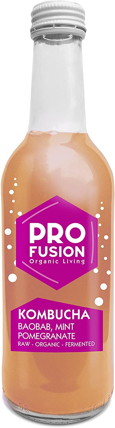Profusion Kombucha - Baobab, Mint,Pomegranate Organic 330Ml