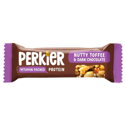 Perkier Nutty Toffee & Dark Chocolate Vitamin Bars 37g (Pack of 15)