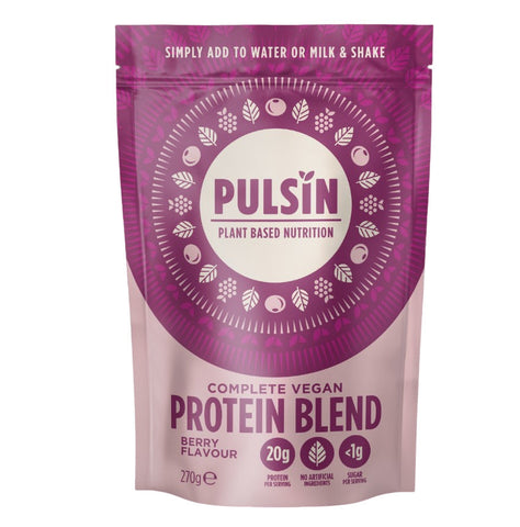 Pulsin Plant Based Natural Berry Protein Powder 270g (Pack of 6)