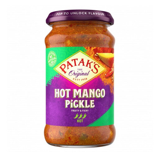 Pataks Hot Mango Pickle 283g (Pack of 6)