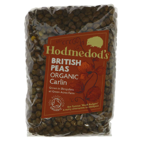 Hodmedod's Carlin Peas Organic 500g (Pack of 12)