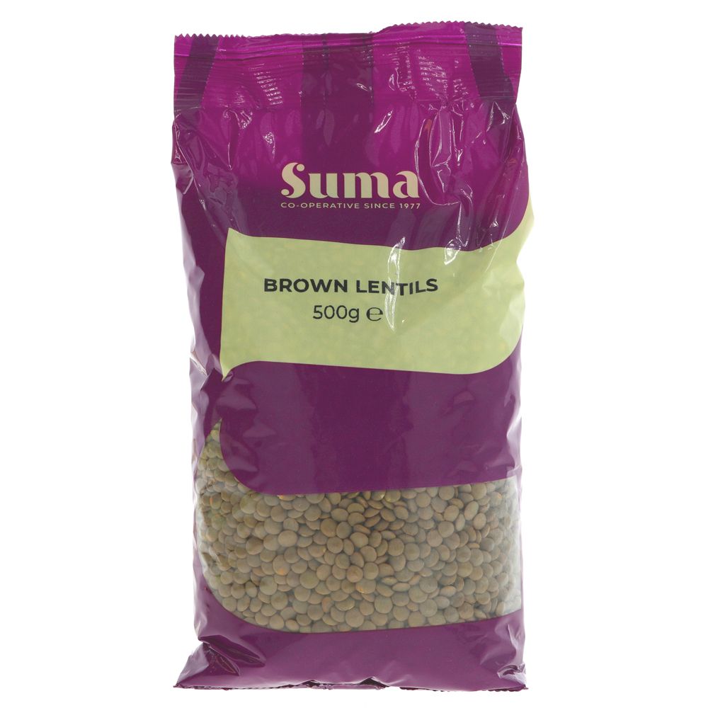 Suma Prepacks Brown Lentils 500g (Pack of 6)