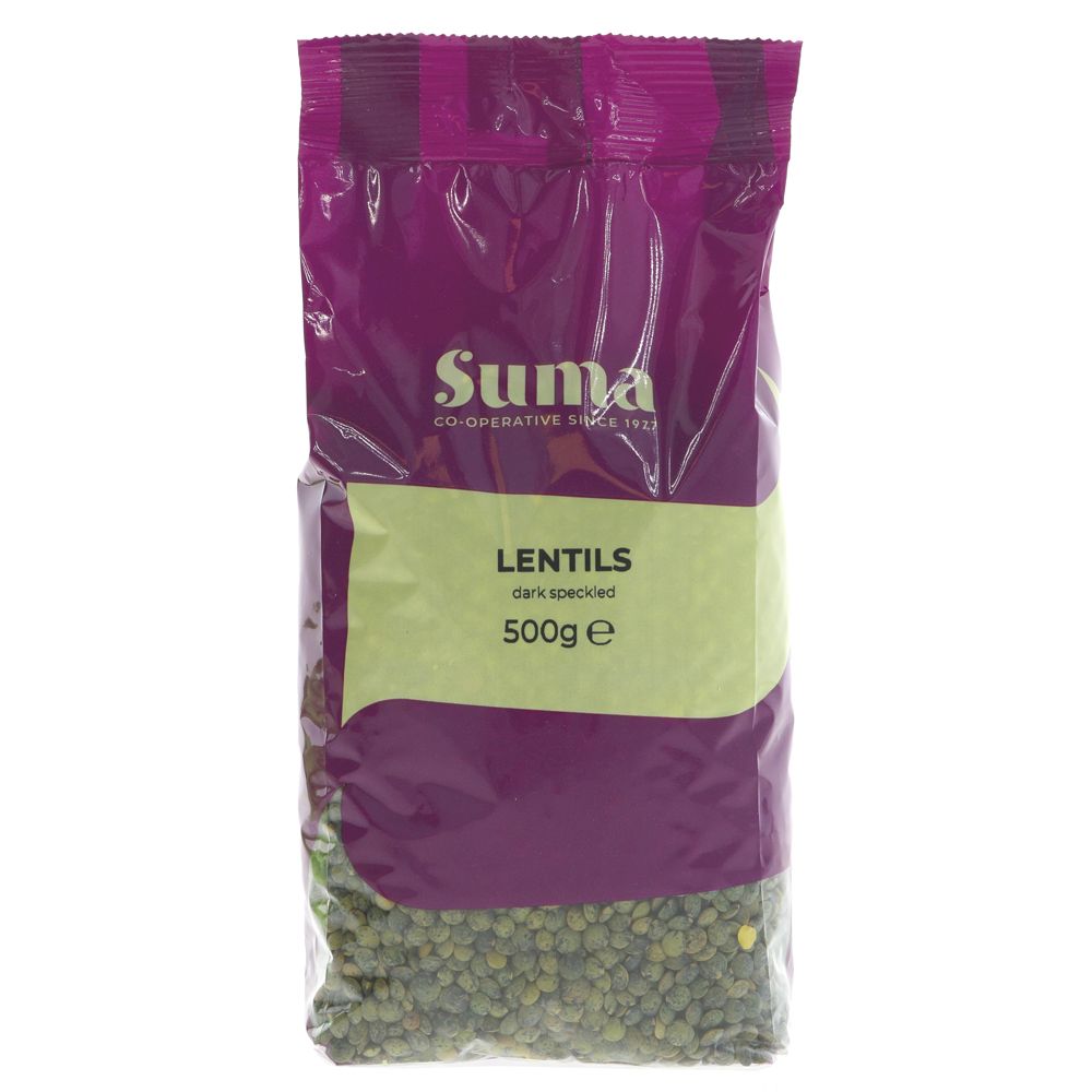 Suma Prepacks Dark Speckled Lentils 500g (Pack of 6)
