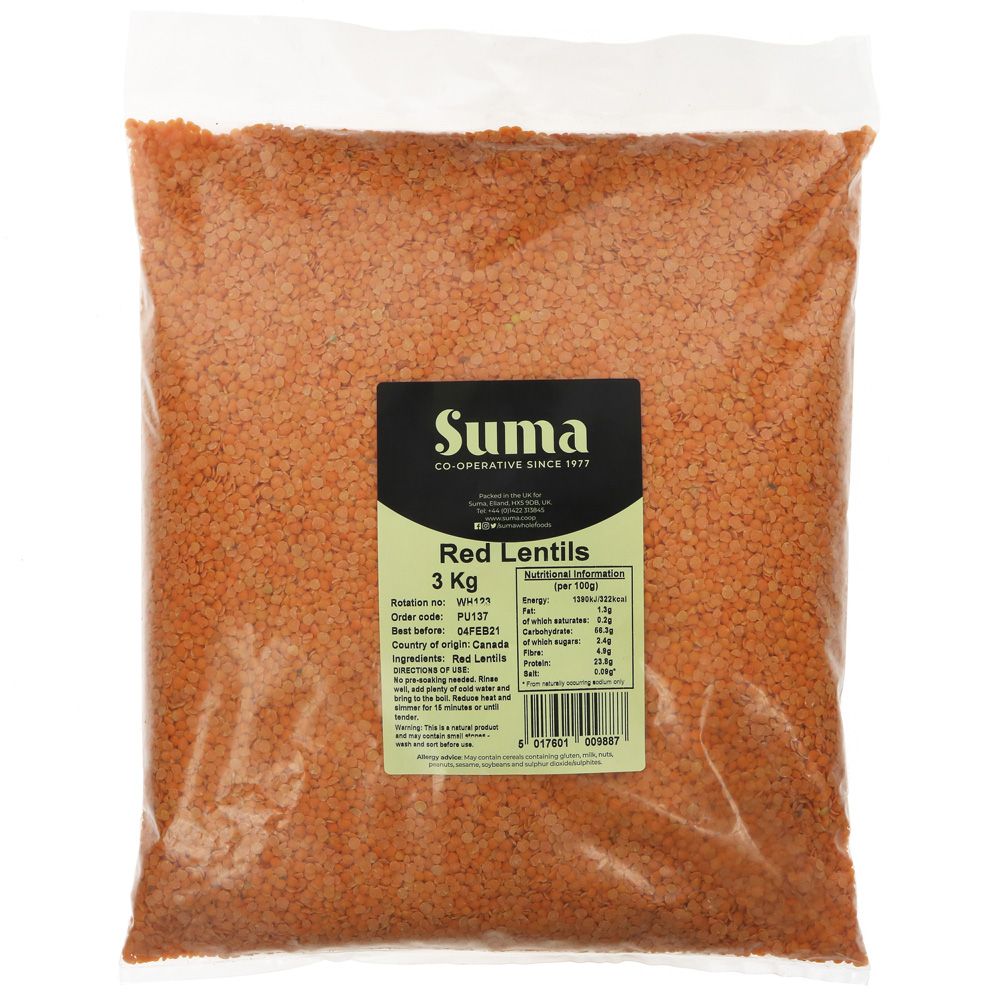Suma Bagged Down Red Lentils 3kg