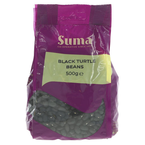 Suma Prepacks Black Turtle Beans 500g (Pack of 6)