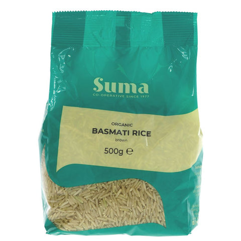 Suma Prepacks - Organic Brown Basmati 500g (Pack of 6)