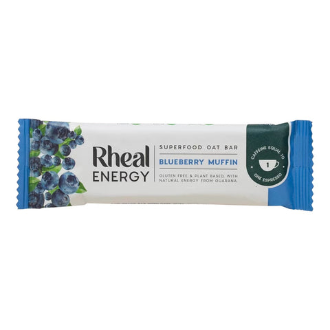 Rheal Superfoods Energy Blueberry Muffin Bar 50g (Pack of 12)