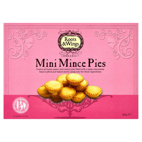 Roots and Wings Organic Mini Mince Pies 300g (Pack of 6)