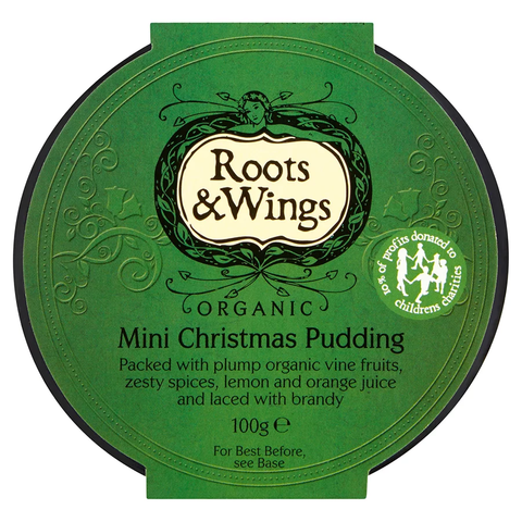 Roots and Wings Mini Christmas Pudding 100g (Pack of 12)