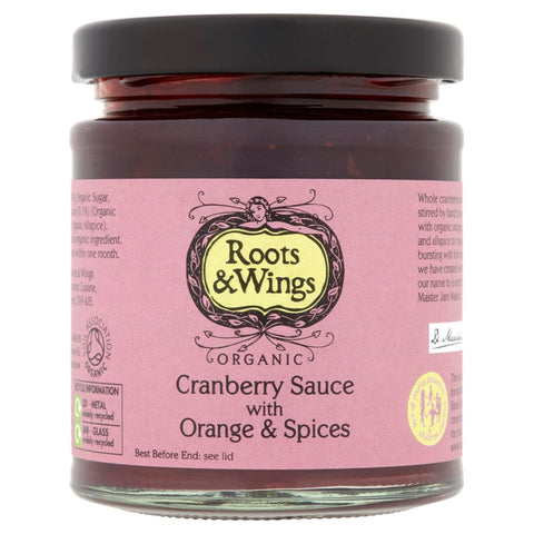 Roots and Wings Organic Cranberry Sauce 200g (Pack of 6)