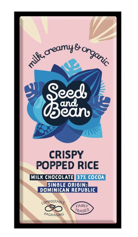Seed and Bean Organic Milk Popped Bar 75g (Pack of 10)