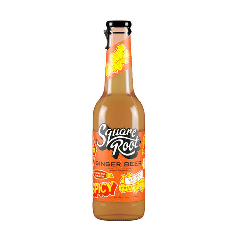 Square Root Freshly Pressed And Steeped Root Ginger With No Chilli Oil 275ml (Pack Of 24)