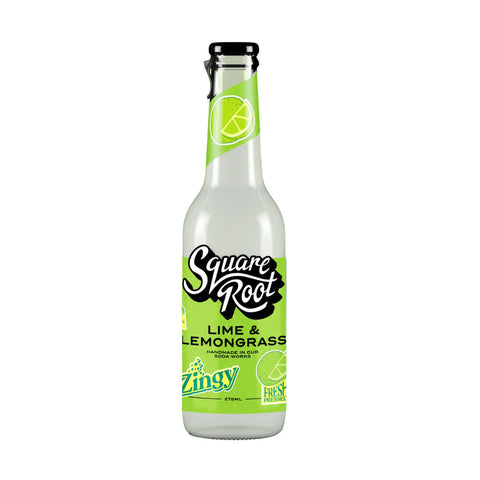 Square Root A Zingy And Fresh Combo Lime & Lemongrass 275ml (Pack Of 24)
